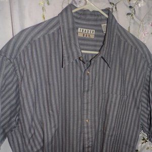 Trader Bay grey striped shirt Xlt